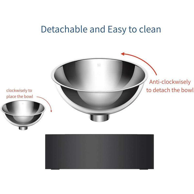 Adjustable Stainless Steel Pet Double Bowl - Elevated Feeding Solution-4