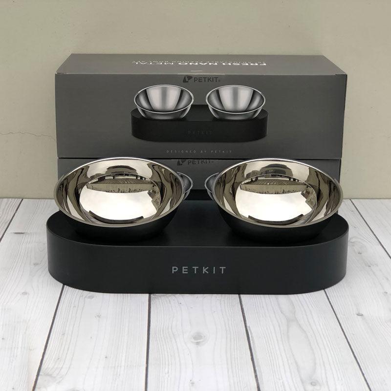 Adjustable Stainless Steel Pet Double Bowl - Elevated Feeding Solution-2